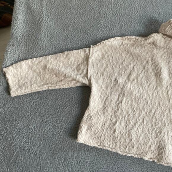 Free People Sweater Small Oversized Turtleneck Pullover Chunky Cream Beach Boho - Picture 8 of 16